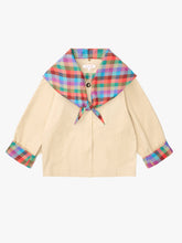 Olson Cropped Trench Colorburst Plaid Fresh Design