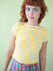 Jude Tee Lemon Stripe Fine Craftsmanship