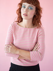 Nia Top Candy Pink Stripe All New