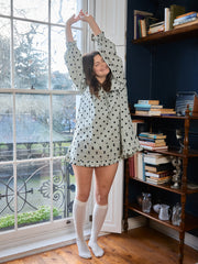 Leigh Dress Mint Chip Dot All New