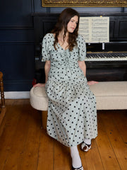 Margaret Top Mint Chip Dot Fresh Design