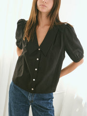 Sam Top Black Fine Craftsmanship