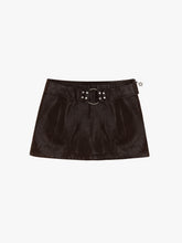 Winona Mini Skort Mocha Suede Exclusive Style