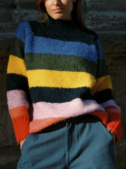 Louise Mockneck Sweater Rainbow Fine Craftsmanship