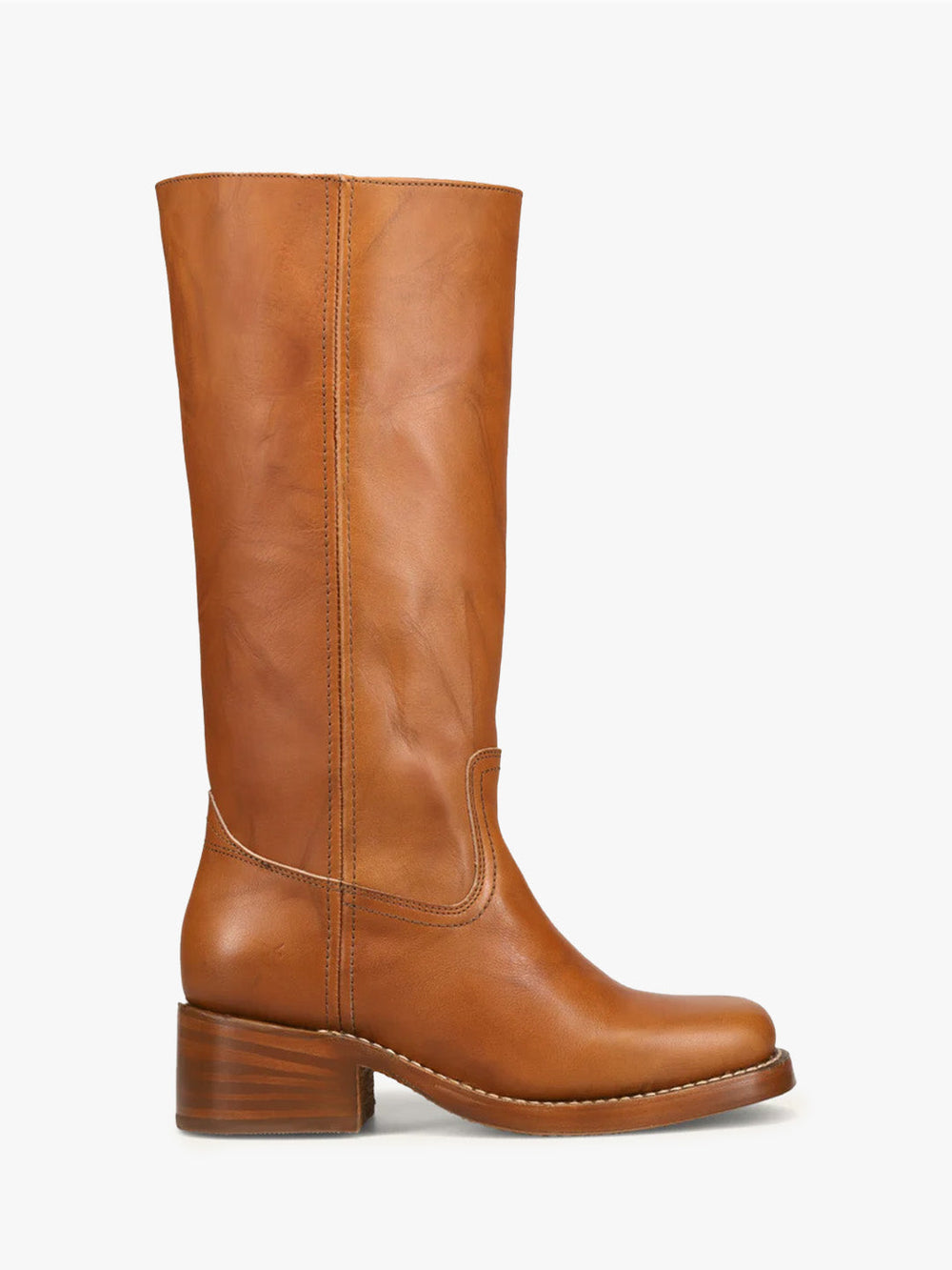 Campus Knee High Boot Saddle Fine Craftsmanship