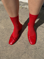 Her Socks Classic Red Fresh Design