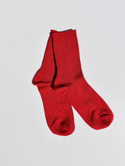 Her Socks Classic Red Fresh Design