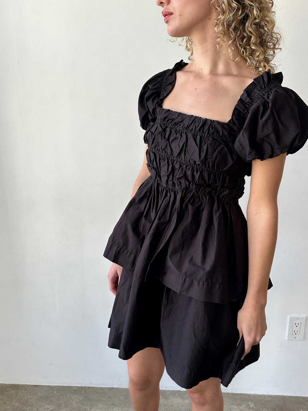 Lyza Mini Dress Black Fine Craftsmanship
