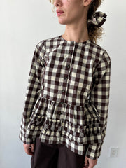Madison Blouse Butter Gingham All New