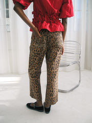 Kenny Twill Trouser Leopard Fine Craftsmanship