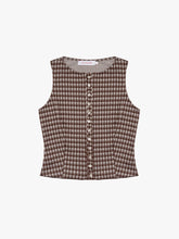 Summer Top Cocoa Plaid Exclusive Style