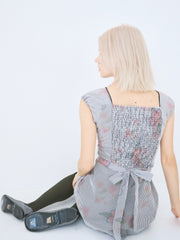 Flower Gingham Dress Gingham Fine Craftsmanship
