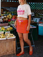 Made Some Mini Skirt Orange & Pink Fine Craftsmanship