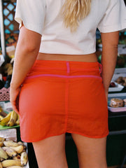 Made Some Mini Skirt Orange & Pink Fine Craftsmanship