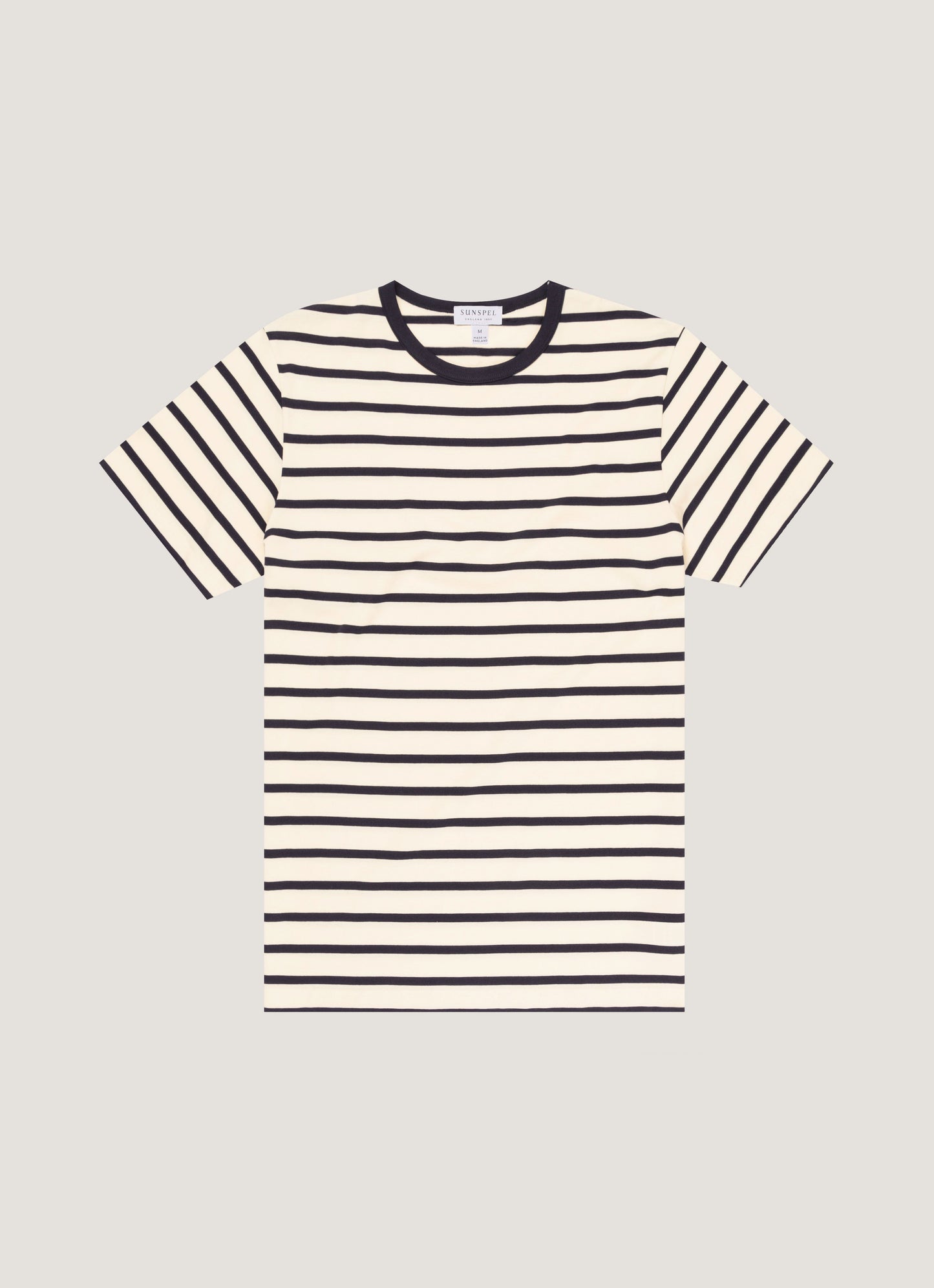 Ecru/Navy Breton Stripe,XS