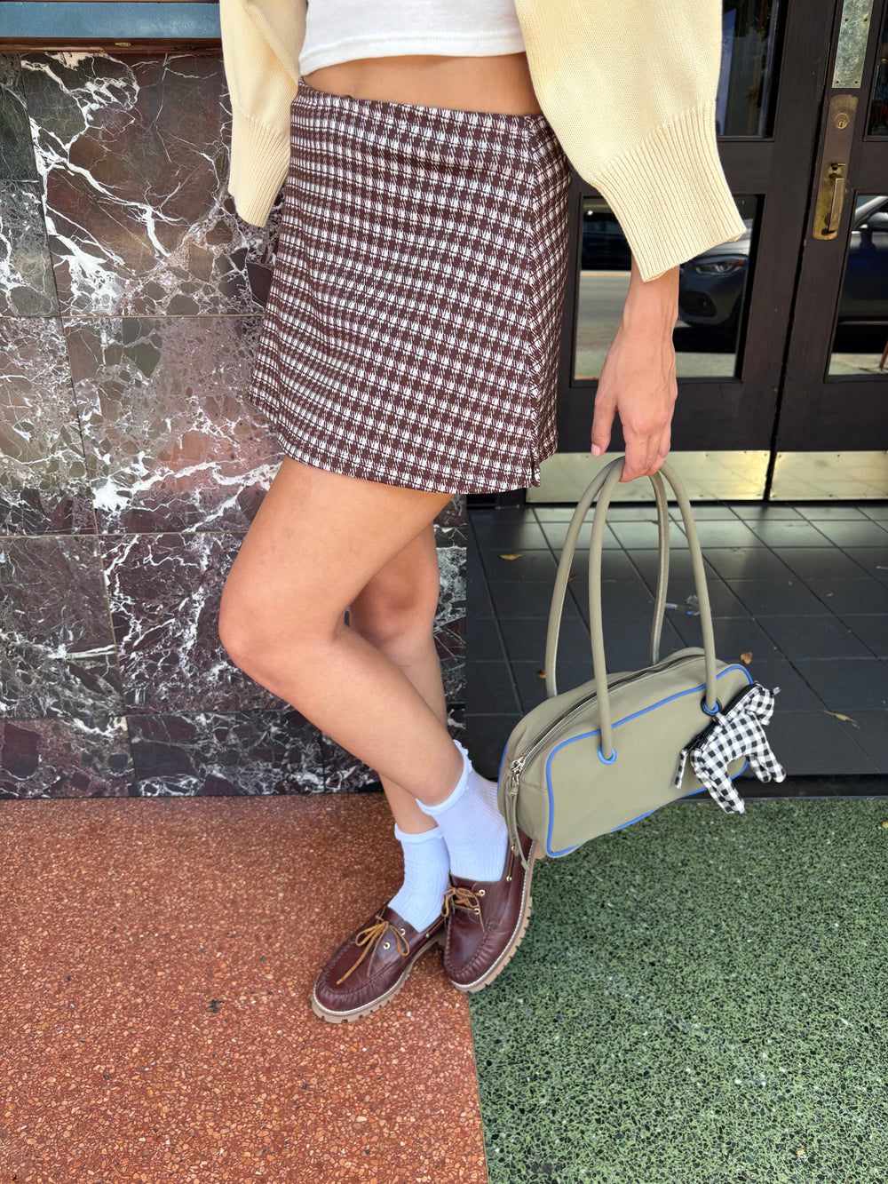 Darcy Skort Cocoa Plaid Fresh Design