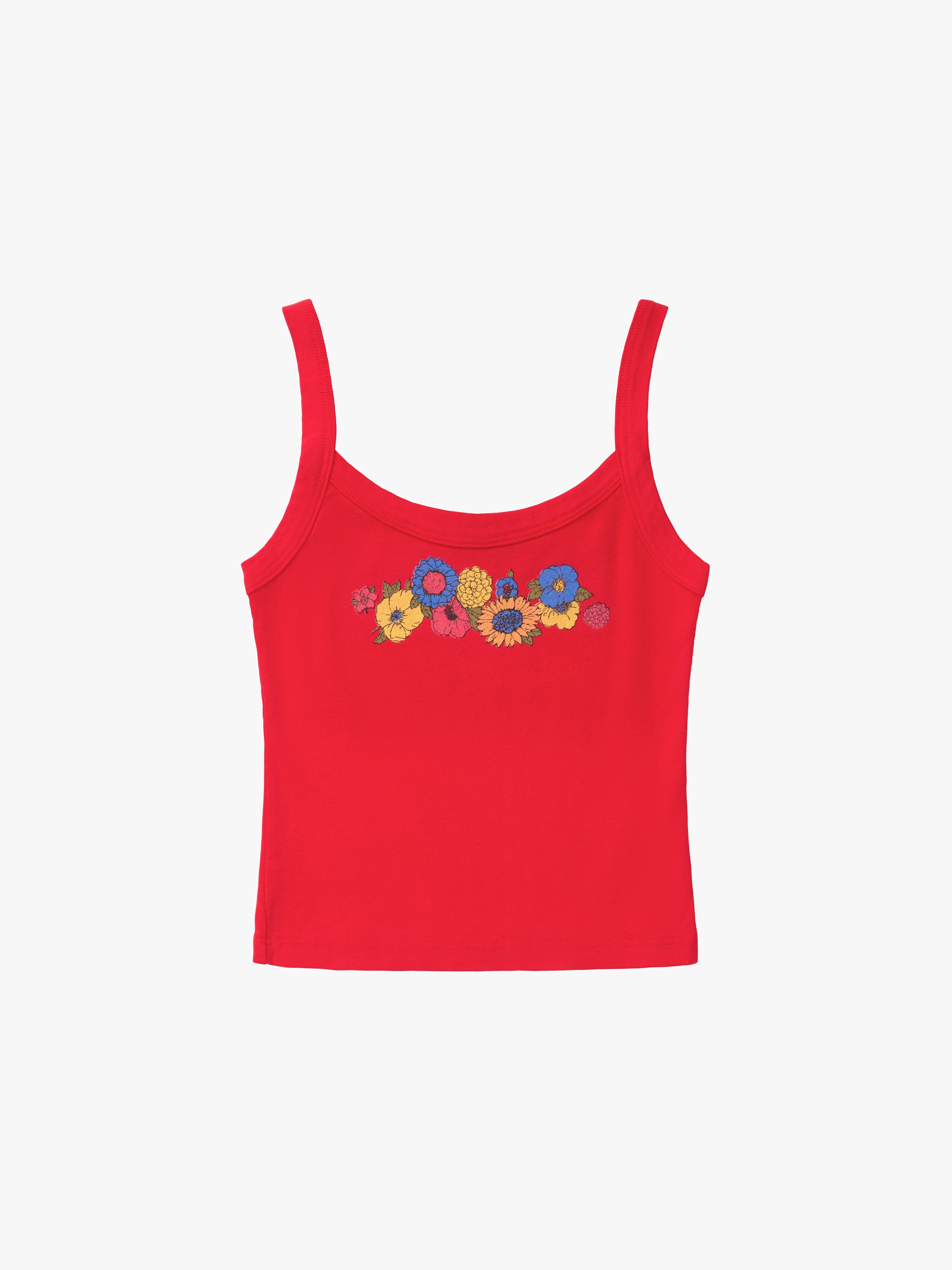 Harley Tank Red Floral Fine Craftsmanship