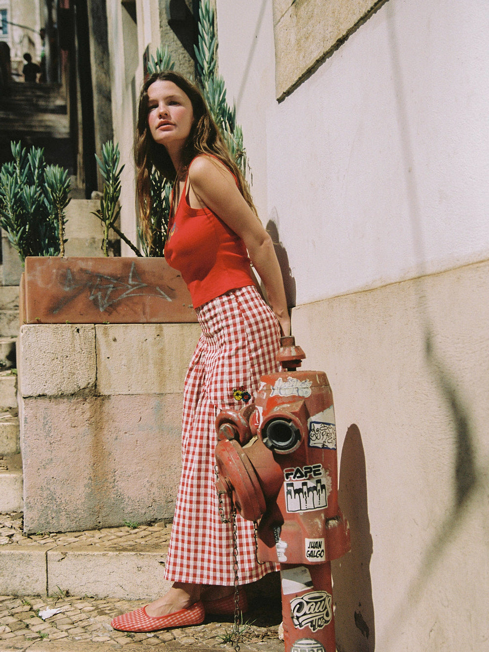 Harley Tank Red Floral Fine Craftsmanship