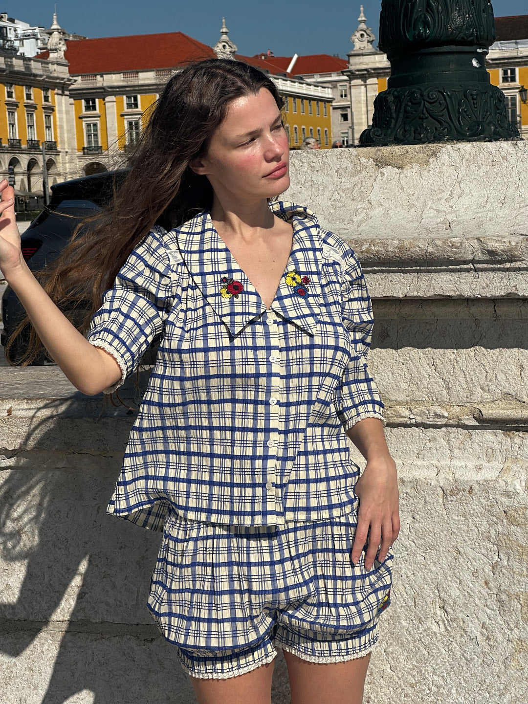 Sam Top Cornflower Exclusive Style