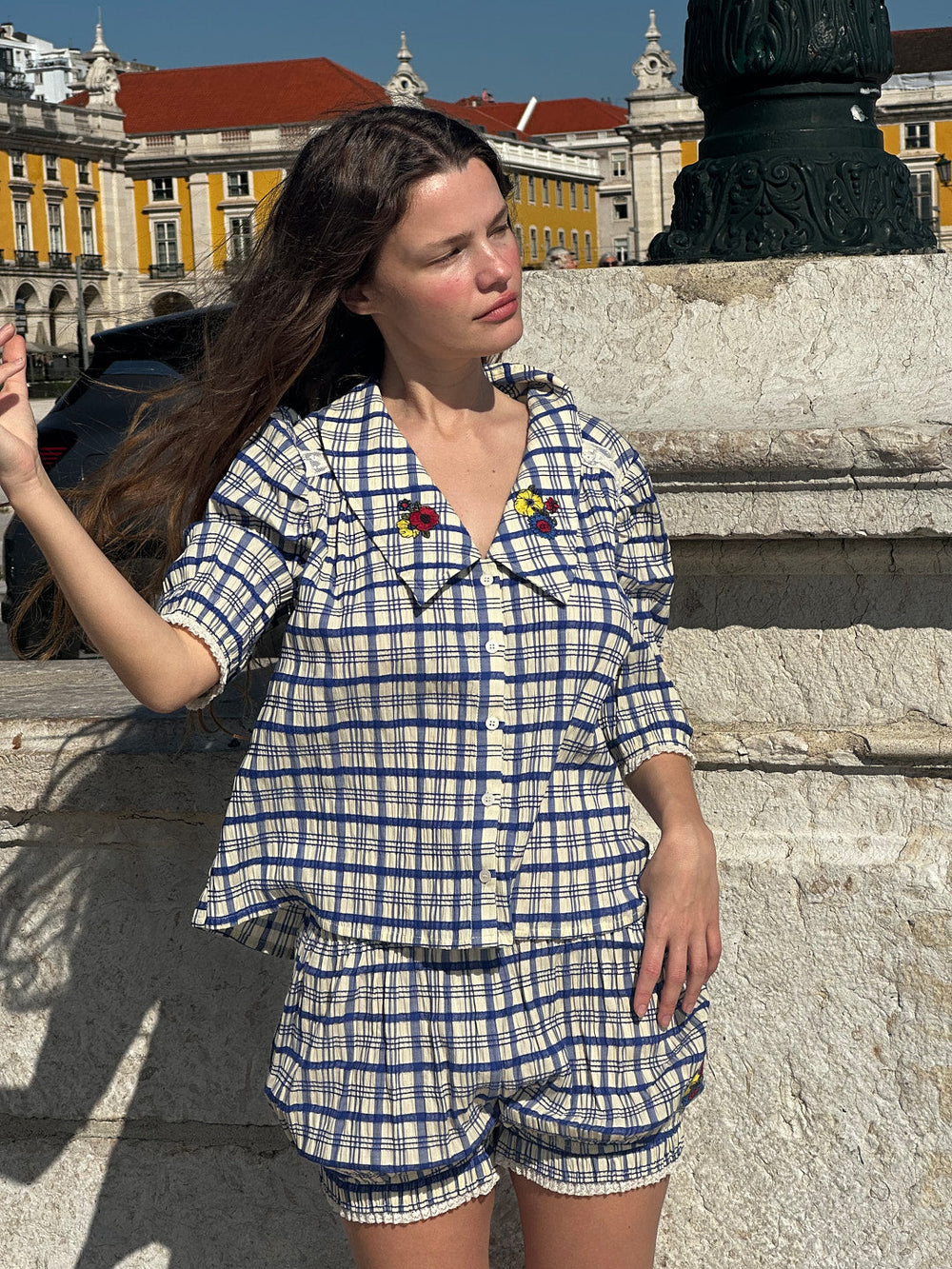 Sam Top Cornflower Exclusive Style