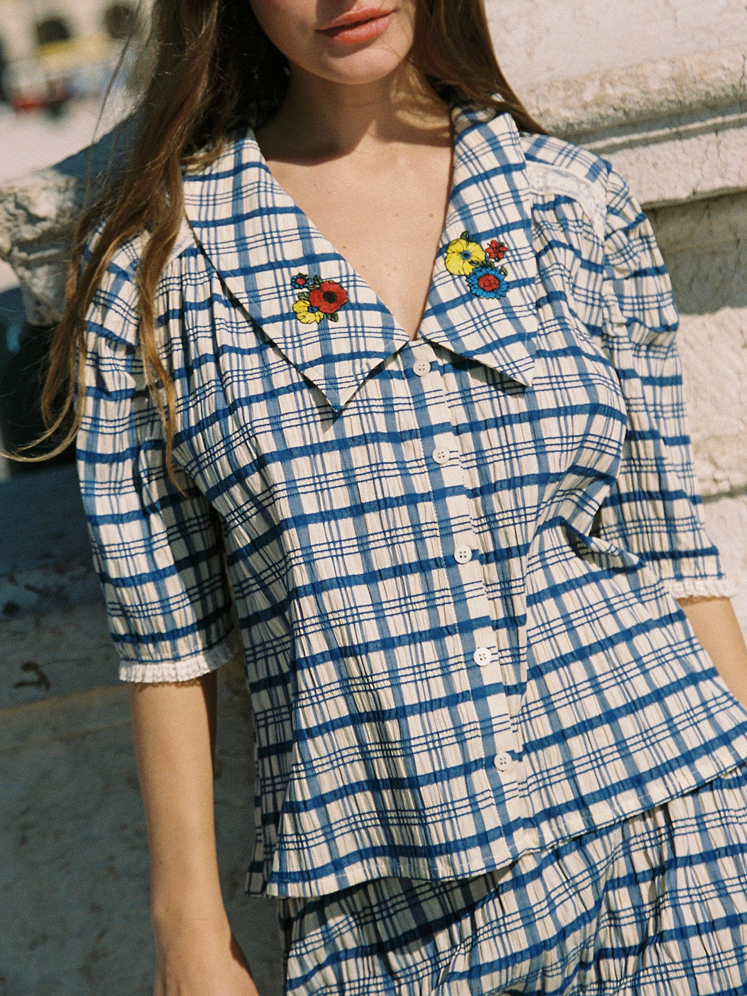Sam Top Cornflower Exclusive Style