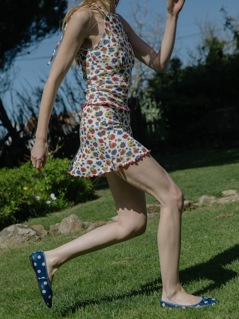 Darcy Skort Primary Floral Fine Craftsmanship