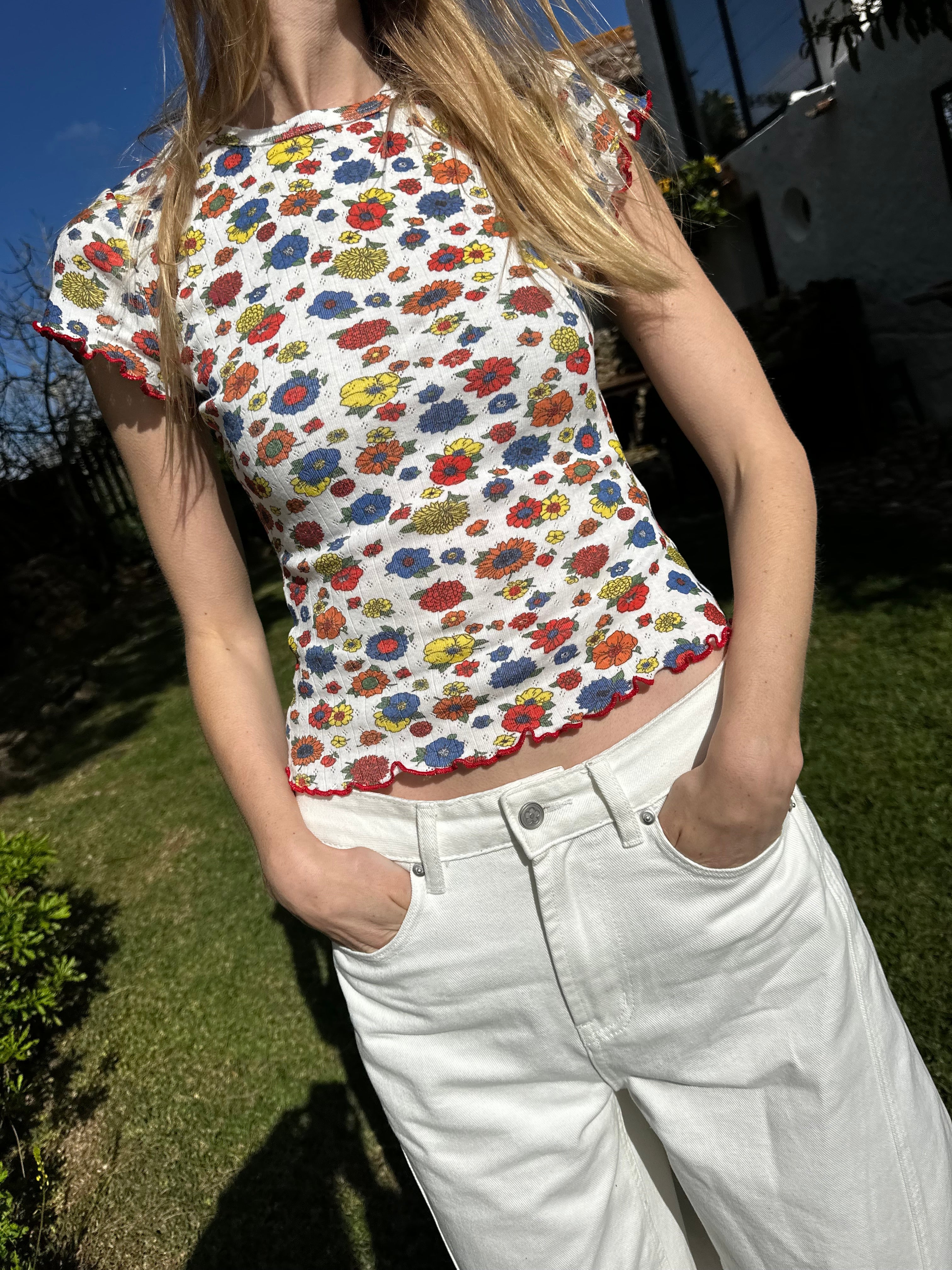 Amber Tee Primary Floral All New
