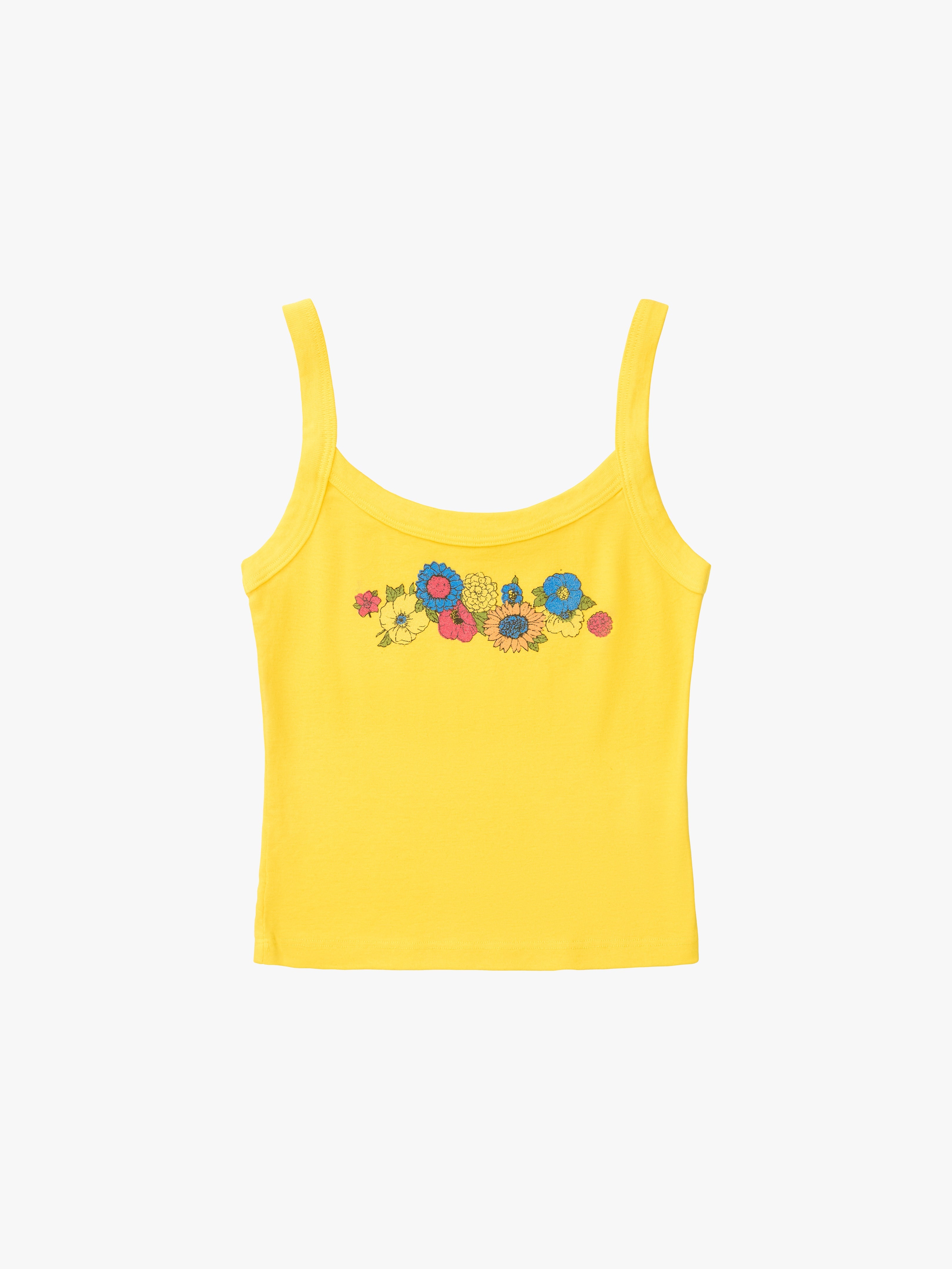 Harley Tank Yellow Floral Fresh Design