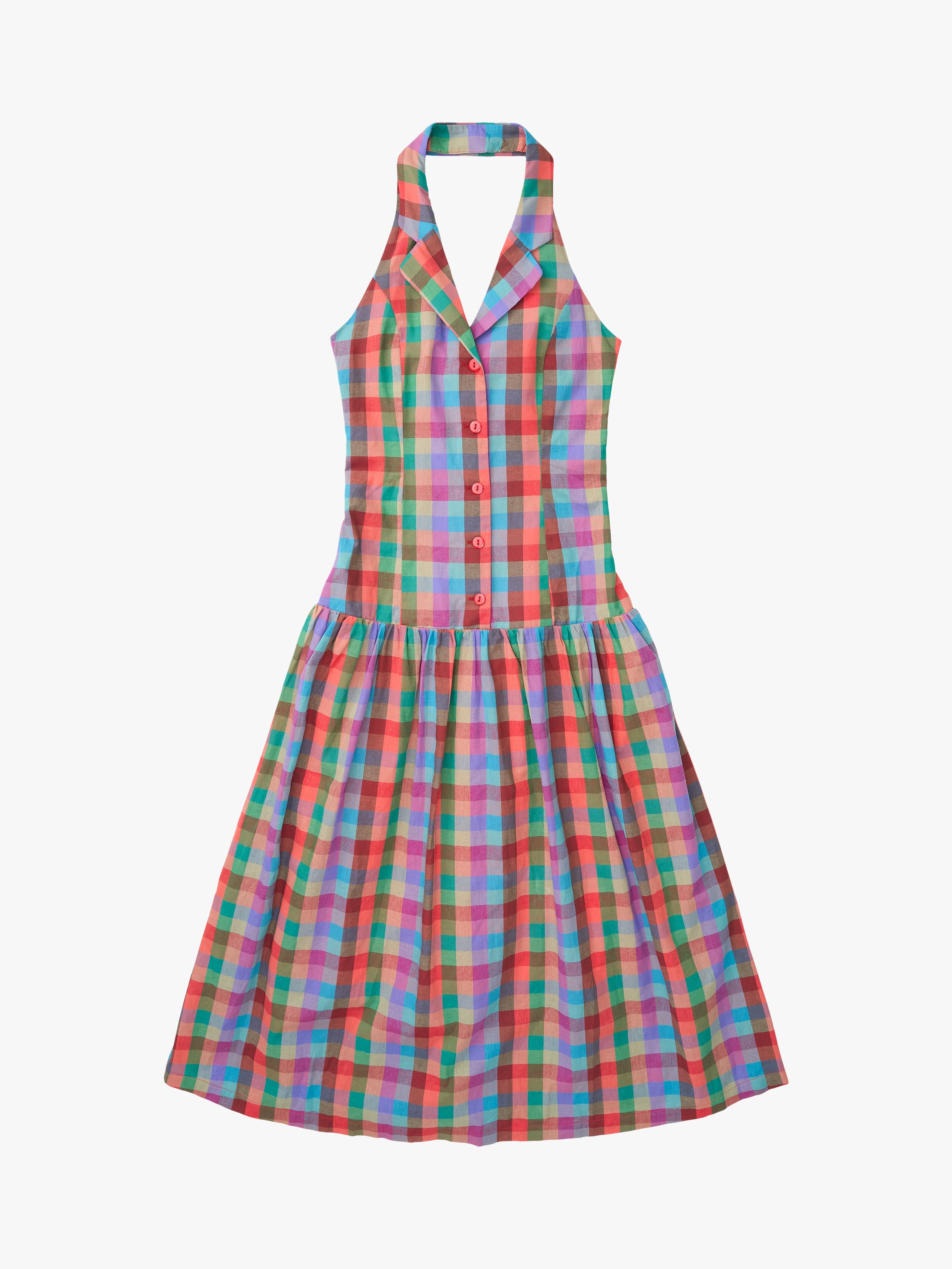Vaughn Dress Colorburst Plaid Fresh Design