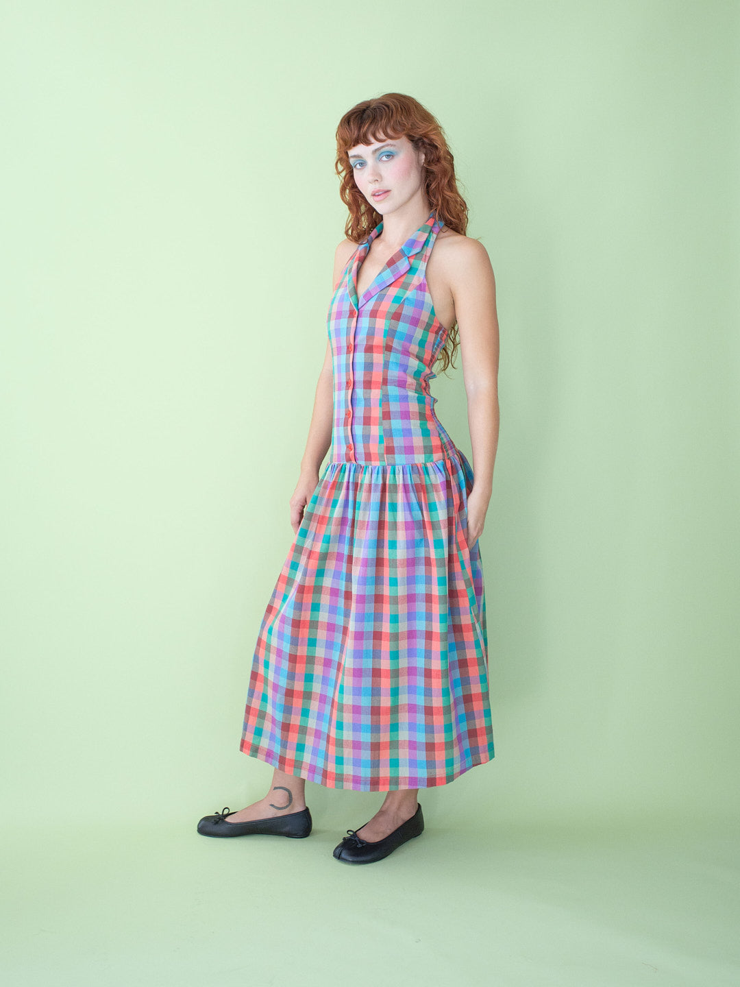 Vaughn Dress Colorburst Plaid Fresh Design