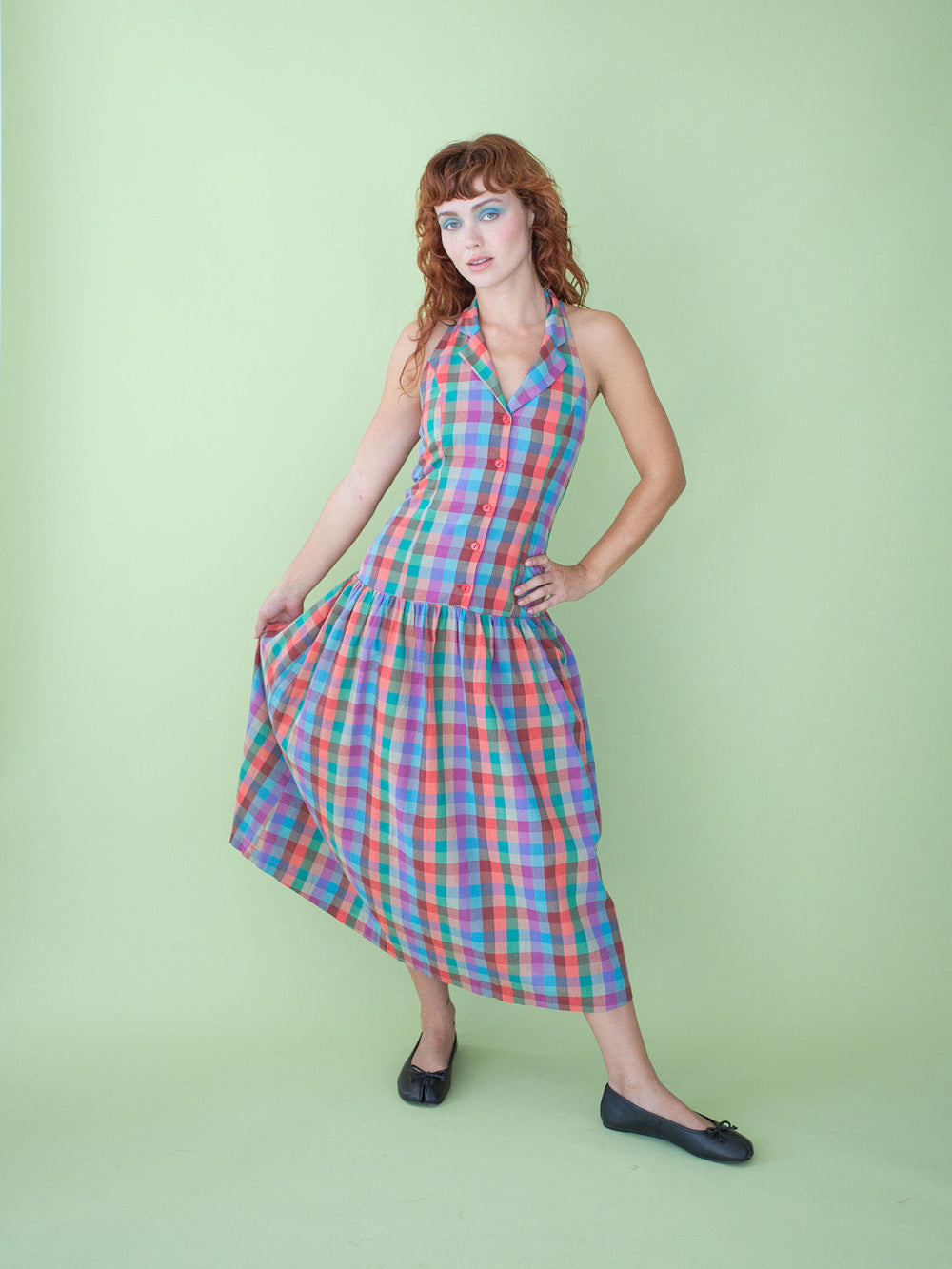 Vaughn Dress Colorburst Plaid Fresh Design