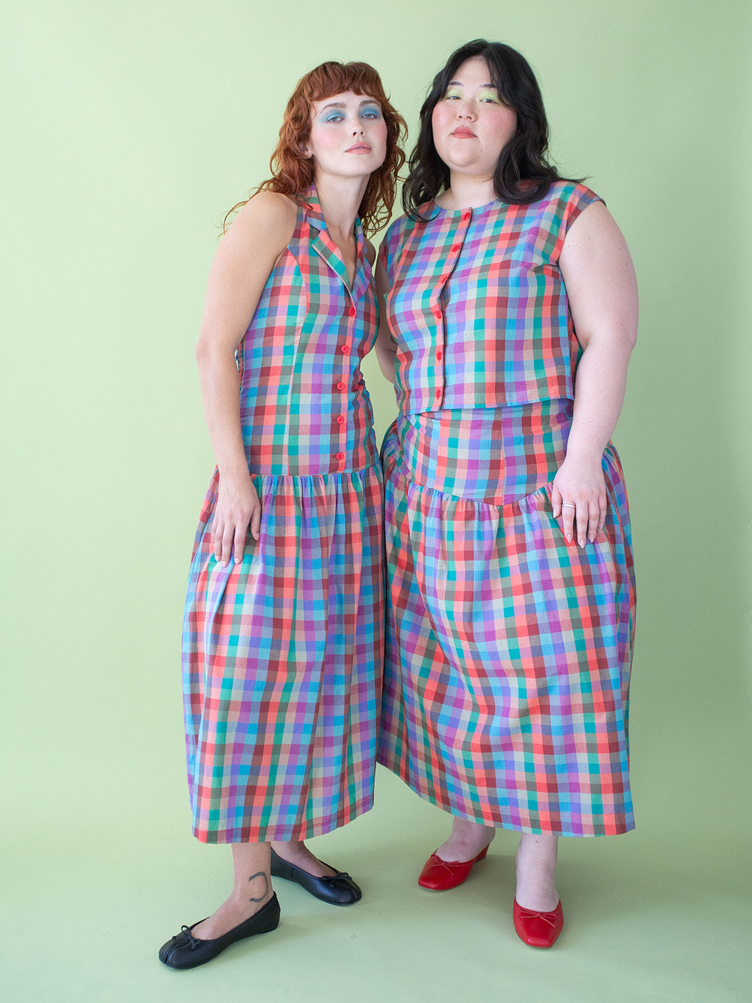 Vaughn Dress Colorburst Plaid Fresh Design