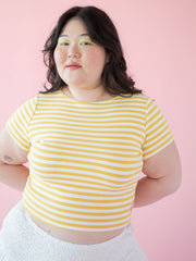 Jude Tee Lemon Stripe Fine Craftsmanship