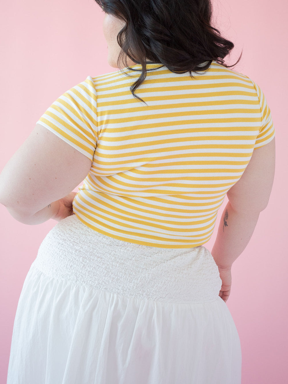 Jude Tee Lemon Stripe Fine Craftsmanship