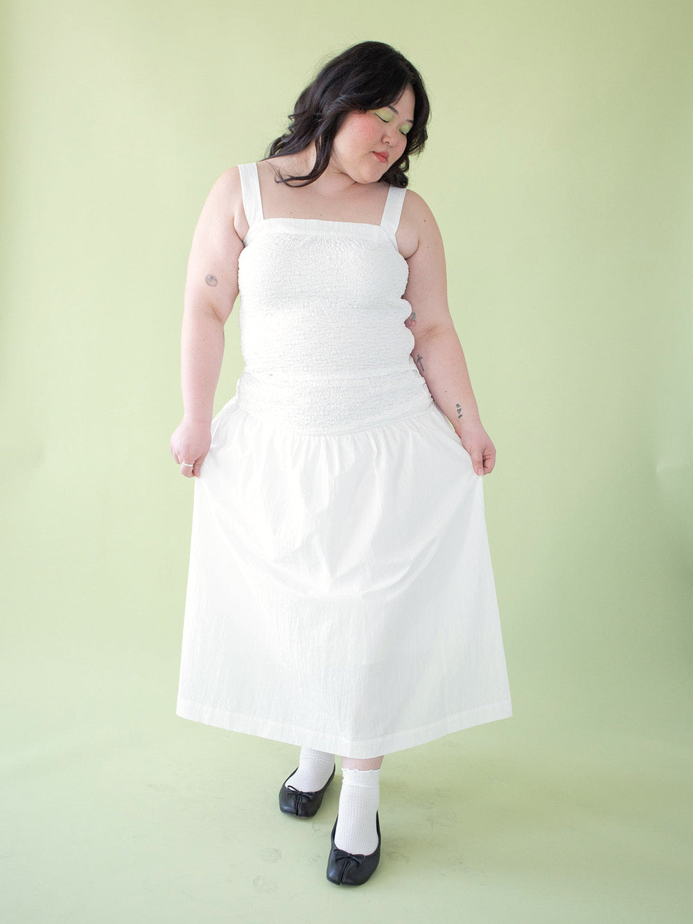 Ruby Skirt Chalk Fine Craftsmanship