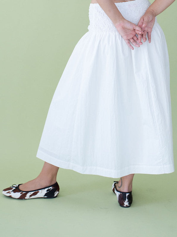 Ruby Skirt Chalk Fine Craftsmanship