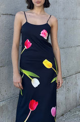Tulip Dress Black Exclusive Style