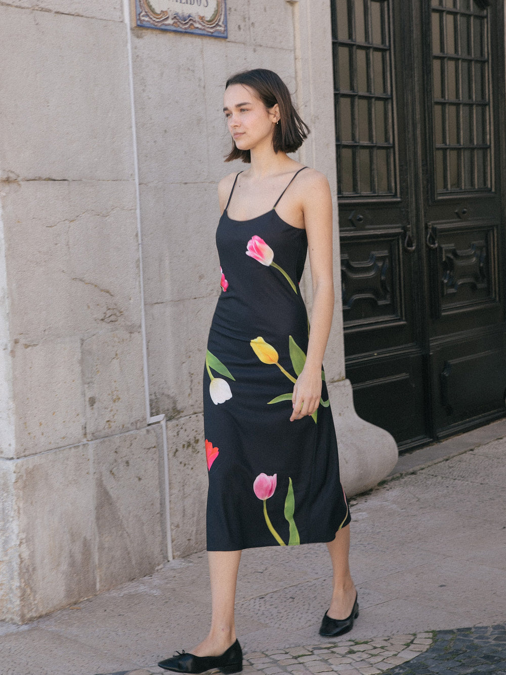 Tulip Dress Black Exclusive Style
