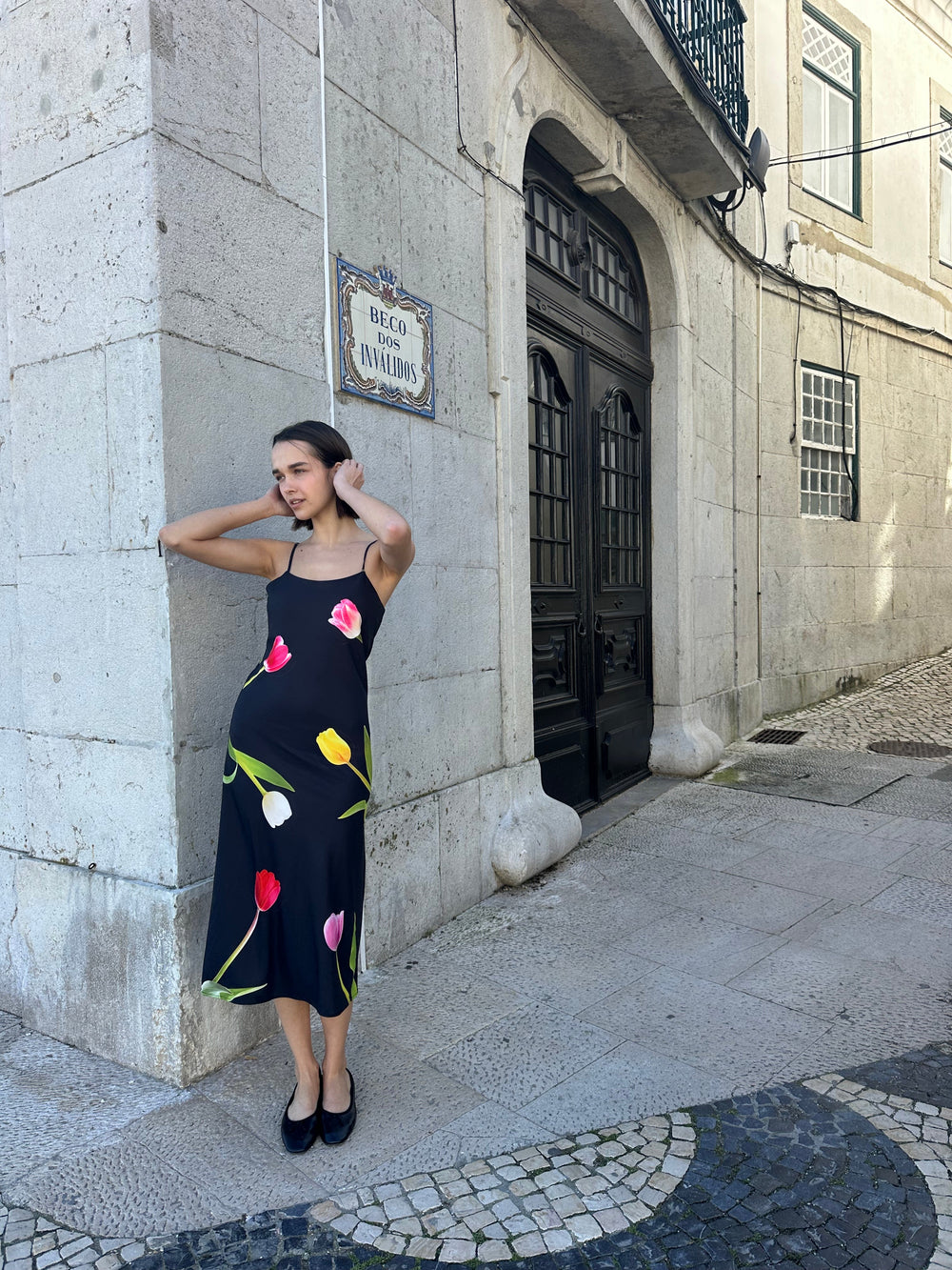 Tulip Dress Black Exclusive Style