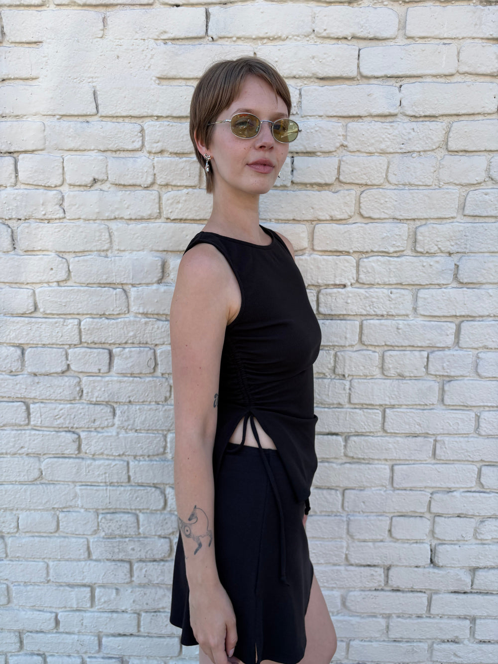 Erin Tank Black Fine Craftsmanship