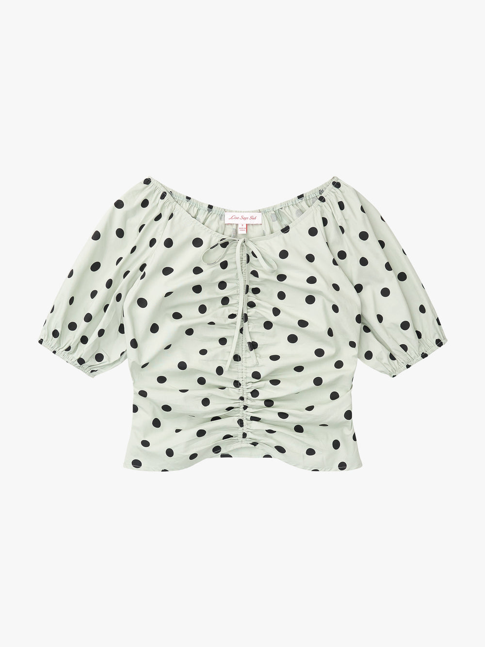 Margaret Top Mint Chip Dot Fresh Design
