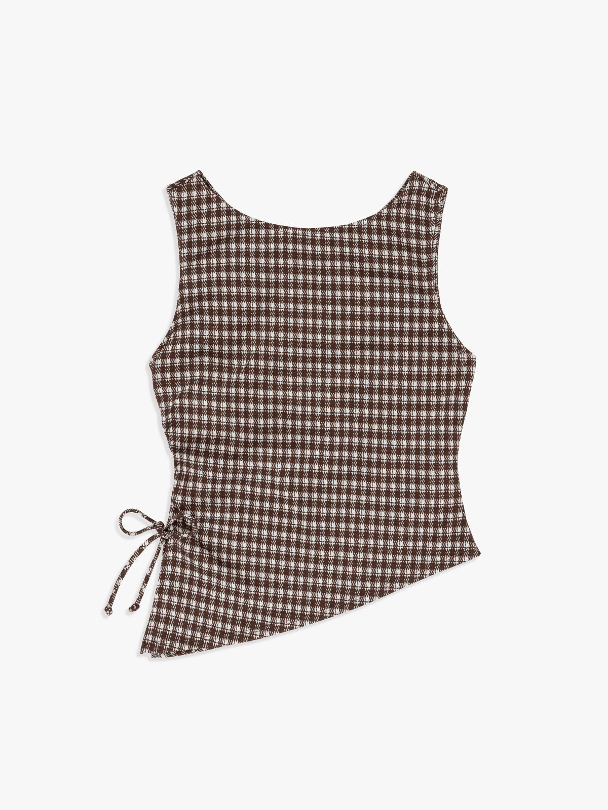 Erin Tank Cocoa Plaid Fine Craftsmanship
