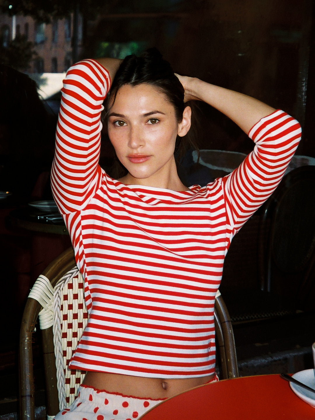 Nia Top Scarlett Stripe Fresh Design