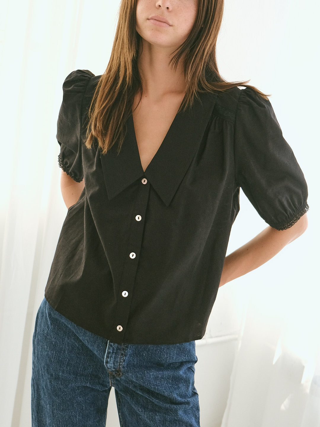 Sam Top Black Fine Craftsmanship