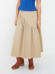 Maeve Midi Skirt Toast Twill Exclusive Style