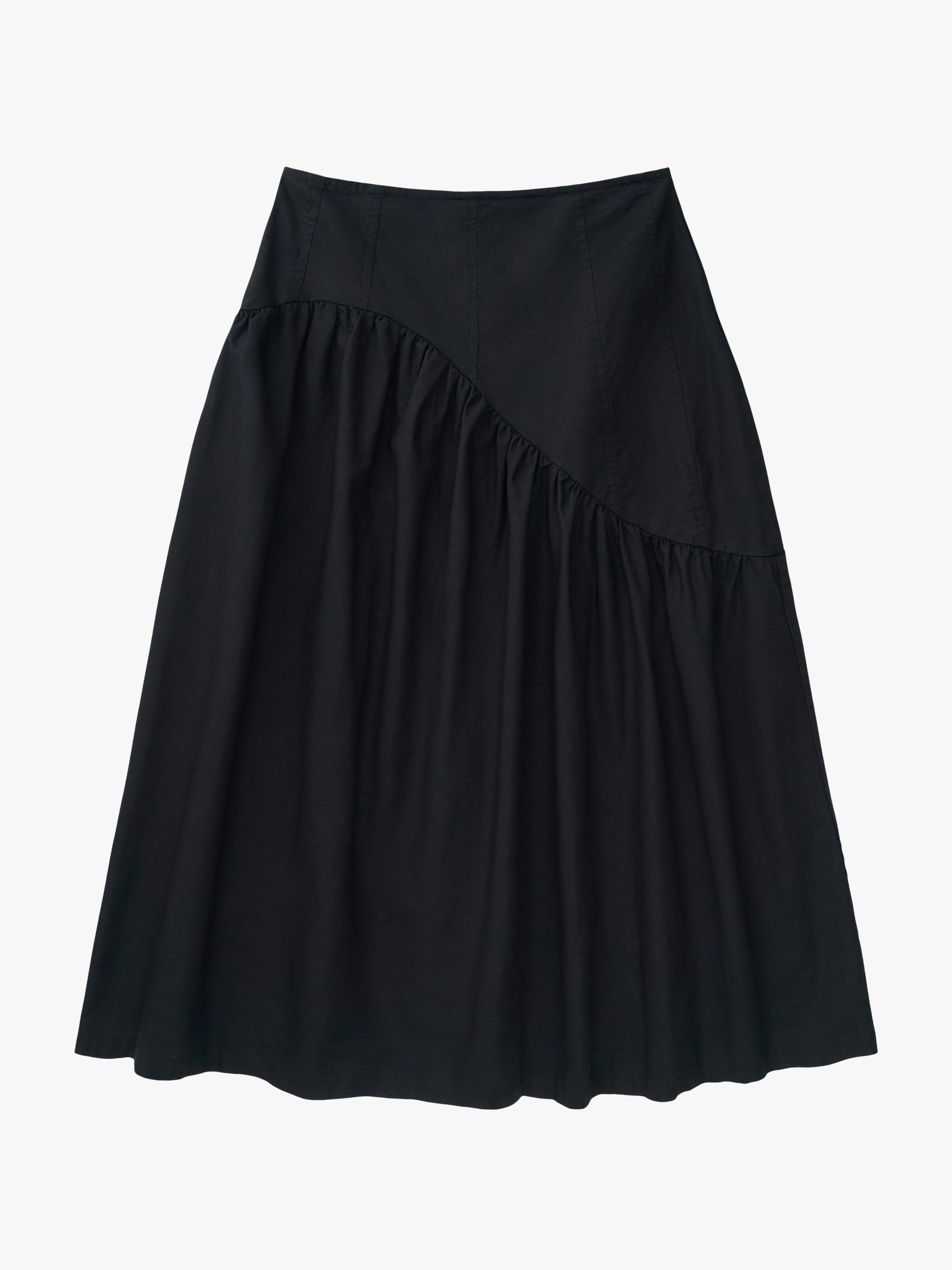Maeve Midi Skirt Black Linen All New