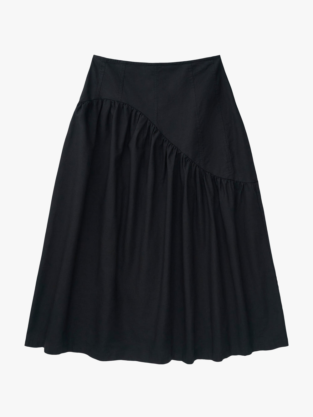 Maeve Midi Skirt Black Linen All New