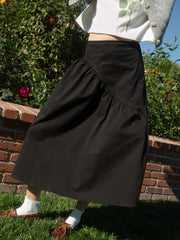 Maeve Midi Skirt Caviar Twill Fresh Design