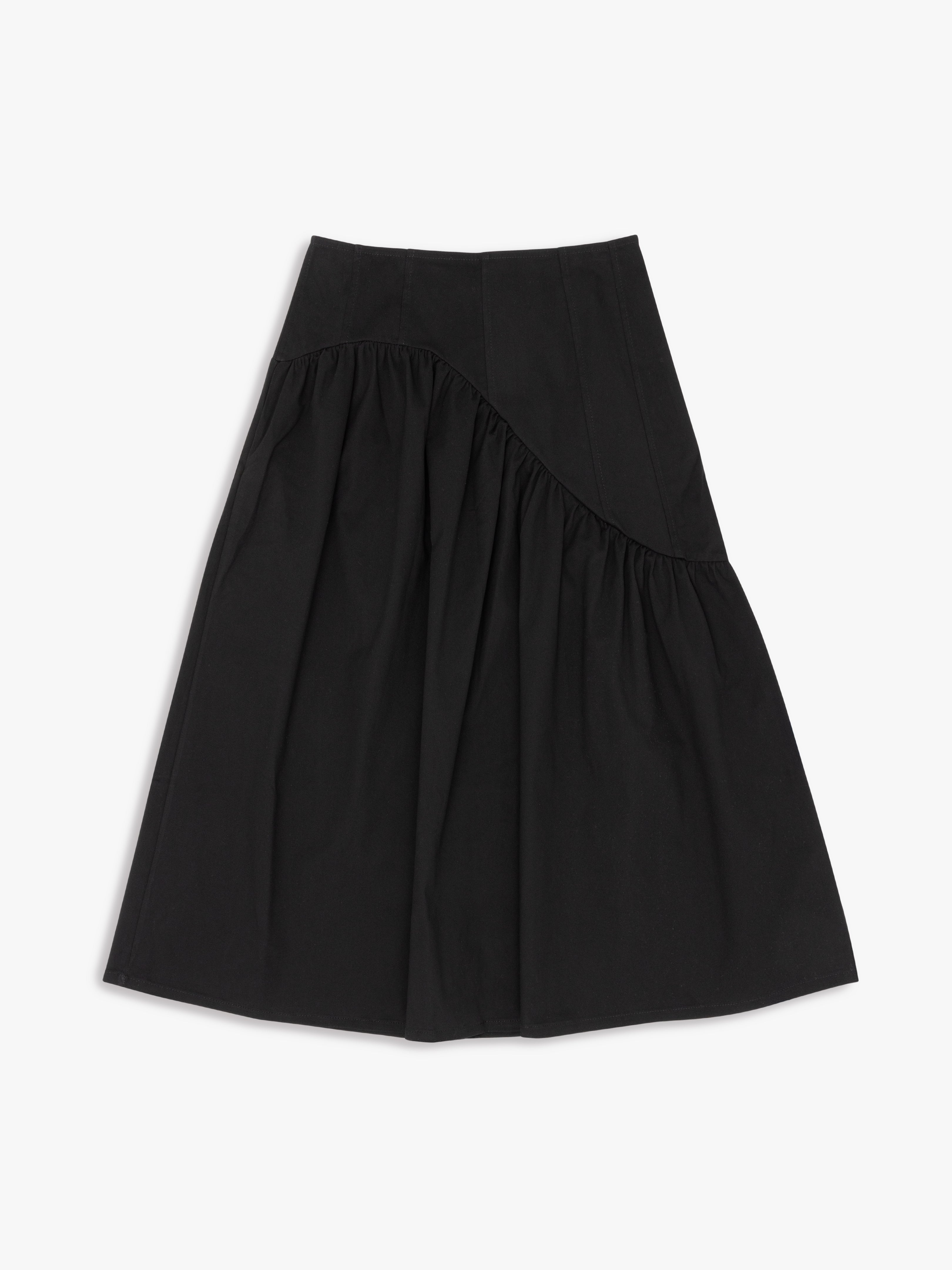 Maeve Midi Skirt Caviar Twill Fresh Design