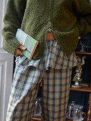 Renee Pant Moss Plaid All New